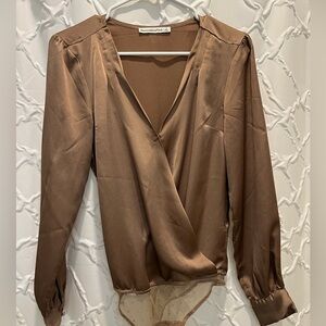 Abercrombie satin bodysuit